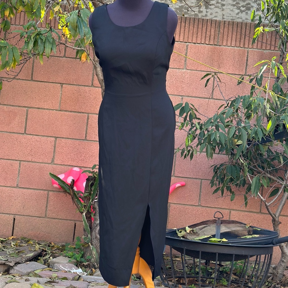 CLARA Black Long Gown - NO SIZE TAG